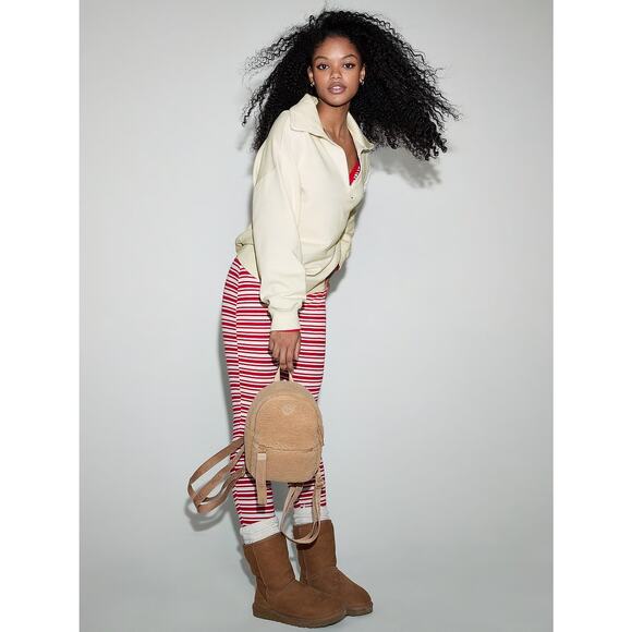 Victoria's Secret PINK Thermal Long Onesie Bright Vermillion Stripes XXL NWT - Picture 3 of 8